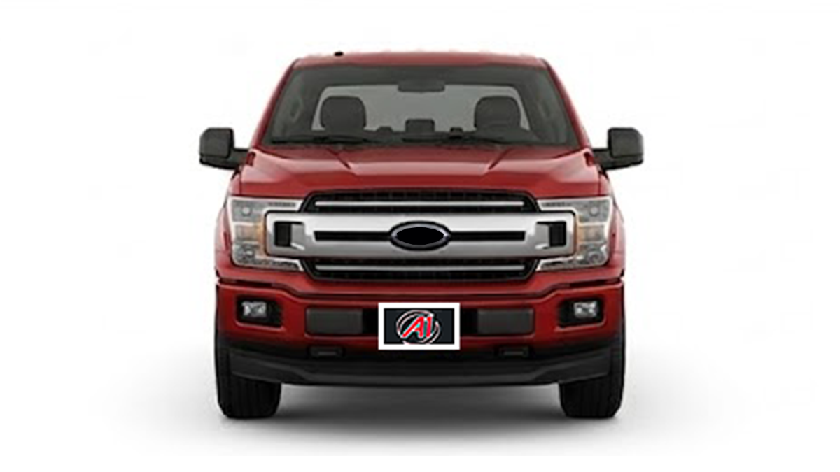 Front view of truck