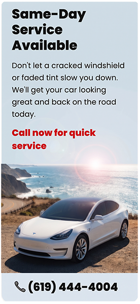 Same Day Auto Glass Service - Call (619) 444-4004